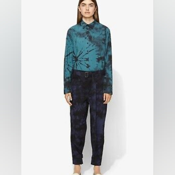 Proenza Schuler Blue Ink Dye Utility Pants - Picture 1 of 6